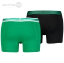 Bokserki męskie Puma Basic Boxer 2P zielone, czarne 906519 04 Puma