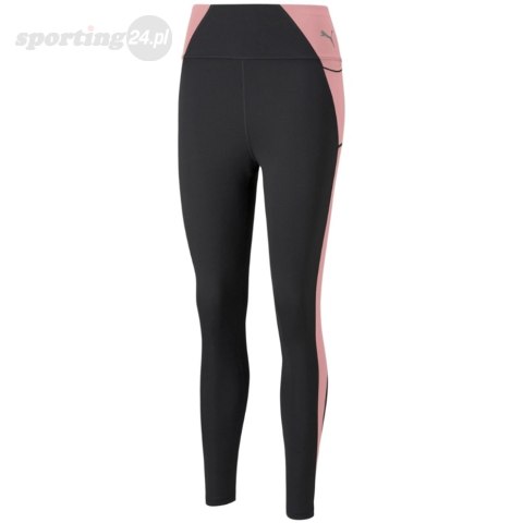 Legginsy damskie Puma Evostripe High Waist 7/8 czarno-różowe 589158 01 Puma