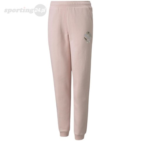 Spodnie dla dzieci Puma Alpha Sweatpants FL różowe 589235 36 Puma