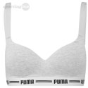 Stanik damski sportowy Puma Padded Top 1P Hang szary 907863 03 Puma