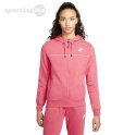 Bluza damska Nike Nsw Mlnm Essential Flecee FZ Hoody różowa CZ8338 622 Nike