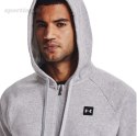 Bluza męska Under Armour Rival Fleece FZ Hoodie jasnoszara 1357111 011 Under Armour