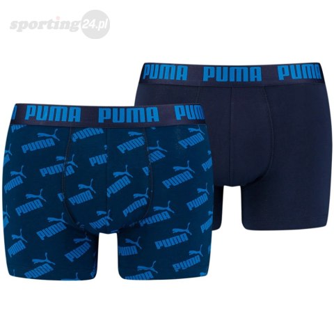 Bokserki Puma Men Aop Boxer 2P granatowe 935054 02 Puma