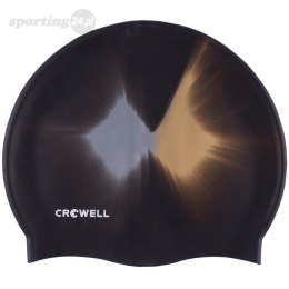 Czepek pływacki silikonowy Crowell Multi Flame czarny kol.08 Crowell