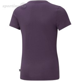 Koszulka dla dzieci Puma ESS+ Logo Tee fioletowa 587041 96 Puma