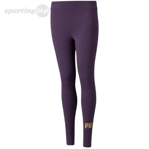 Legginsy dla dzieci Puma ESS+Logo fioletowe 587050 16 Puma