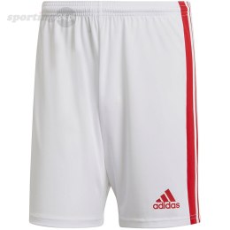 Spodenki męskie adidas Squadra 21 Shorts biało-czerwone adidas GN5770 Adidas teamwear