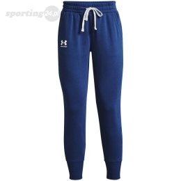 Spodnie damskie Under Armour Rival Fleece Joggers niebieskie 1356416 404 Under Armour