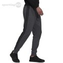 Spodnie męskie adidas Essentials French Terry Tapered Cuff 3-Stripes Pants szare H12256 Adidas