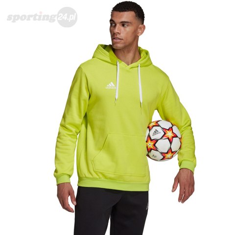 Bluza męska adidas Entrada 22 Hoody limonkowa HC5083 Adidas teamwear