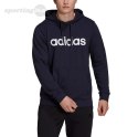 Bluza męska adidas Essentials French Terry Linear Logo Hoodie granatowa GK9066 Adidas