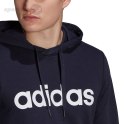 Bluza męska adidas Essentials French Terry Linear Logo Hoodie granatowa GK9066 Adidas