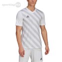 Koszulka męska adidas Entrada 22 Graphic Jersey biało-szara HF0129 Adidas teamwear