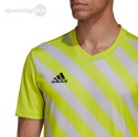 Koszulka męska adidas Entrada 22 Graphic Jersey żółto-szara HF0118 Adidas teamwear