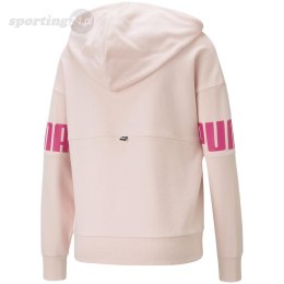 Bluza damska Puma Power Colorblock Hoodie TR różowa 847125 16 Puma