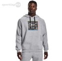 Bluza męska Under Armour UA Rival Flc Graphic Hoodie szara 1370349 011 Under Armour