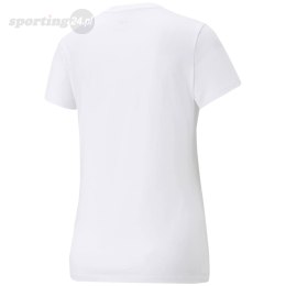 Koszulka damska Puma ESS+ Metallic Logo Tee biała 848303 02 Puma