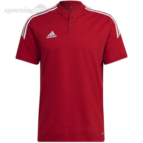 Koszulka męska adidas Condivo 22 Polo czerwona H44107 Adidas teamwear