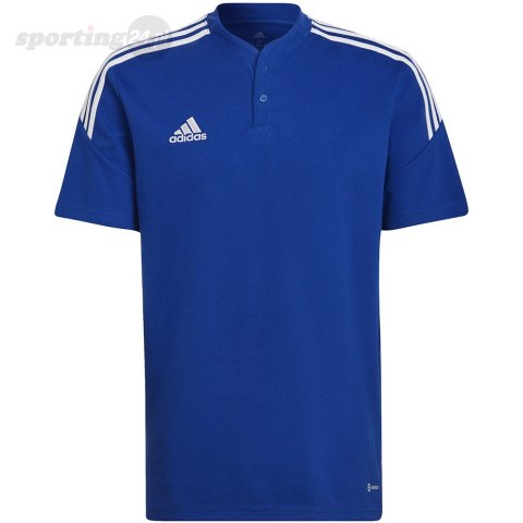 Koszulka męska adidas Condivo 22 Polo niebieska HG6307 Adidas teamwear