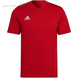 Koszulka męska adidas Entrada 22 Tee czerwona HC0451 Adidas teamwear