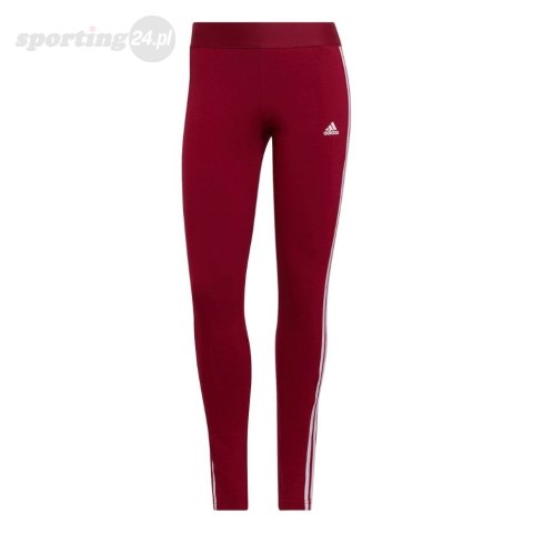 Legginsy damskie adidas Loungewear Essentials 3-Stripes czerwone HD1826 Adidas