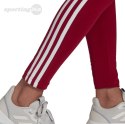 Legginsy damskie adidas Loungewear Essentials 3-Stripes czerwone HD1826 Adidas