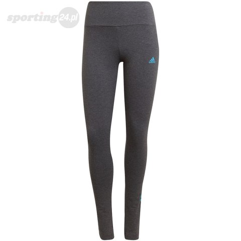 Legginsy damskie adidas Loungewear Essentials szaro-błękitne HD1688 Adidas