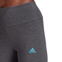 Legginsy damskie adidas Loungewear Essentials szaro-błękitne HD1688 Adidas