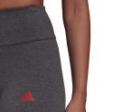 Legginsy damskie adidas Loungewear Essentials szaro-czerwone HD1770 Adidas