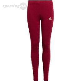 Legginsy dla dzieci adidas Essentials 3-Stripes Leggings czerwone HE1997 Adidas