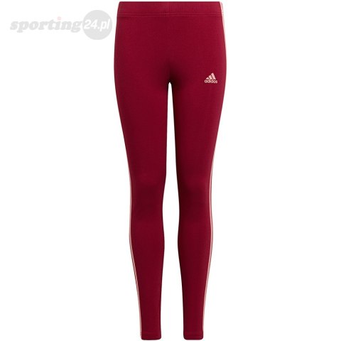 Legginsy dla dzieci adidas Essentials 3-Stripes Leggings czerwone HE1997 Adidas