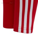 Legginsy dla dzieci adidas Essentials 3-Stripes czerwone HF1898 Adidas