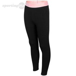 Legginsy dla dziewczynki 4F głęboka czerń HJL22 JLEG004 20 S 4F