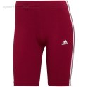 Spodenki damskie adidas W 3S BK SHO bordowe HD1801 Adidas