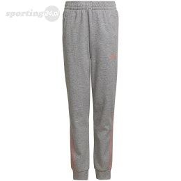 Spodnie dla dzieci adidas 3-Stripes Tapered Leg szare HD4362 Adidas