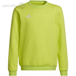 Bluza dla dzieci adidas Entrada 22 Sweat Top limonkowa HC5043 Adidas teamwear