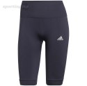 Legginsy damskie adidas Aeroknit Seamless Short Tights granatowe HE2960 Adidas