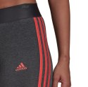 Legginsy damskie adidas Loungewear Essentials 3-Stripes szare HD1831 Adidas