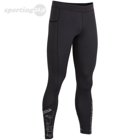 Legginsy męskie Joma Elite VIII Long Tights czarne 101925.100 Joma