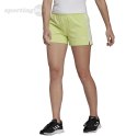 Spodenki damskie adidas Essentials Slim 3-Stripes Shorts zielone HE9361 Adidas