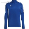 Bluza męska adidas Condivo 22 Training 1/2 zip niebiesko-biała HA6271 Adidas teamwear