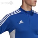 Bluza męska adidas Condivo 22 Training 1/2 zip niebiesko-biała HA6271 Adidas teamwear