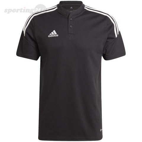 Koszulka męska adidas Condivo 22 Polo czarna H44105 Adidas teamwear