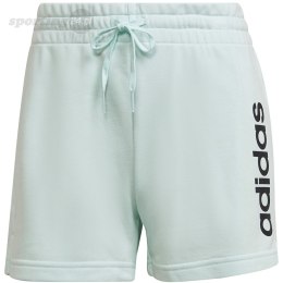 Spodenki damskie adidas Essentials Slim Logo Shorts turkusowe HE9363 Adidas