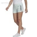 Spodenki damskie adidas Essentials Slim Logo Shorts turkusowe HE9363 Adidas