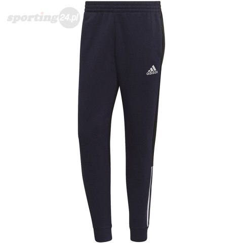 Spodnie męskie adidas Essentials Colorblock Fleece granatowe HK2884 Adidas