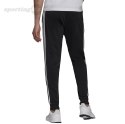 Spodnie męskie adidas Primegreen Essentials Warm-Up Tapered 3-Stripes Track czarne H46105 Adidas