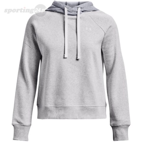 Bluza damska Under Armour Rival Fleece CB Hoodie szara 1373031 014 Under Armour