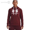 Bluza damska Under Armour Rival Fleece Logo Hoodie bordowa 1356318 690 Under Armour