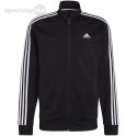 Bluza męska adidas Primegreen Essentials Warm-Up 3-Stripes czarna H46099 Adidas